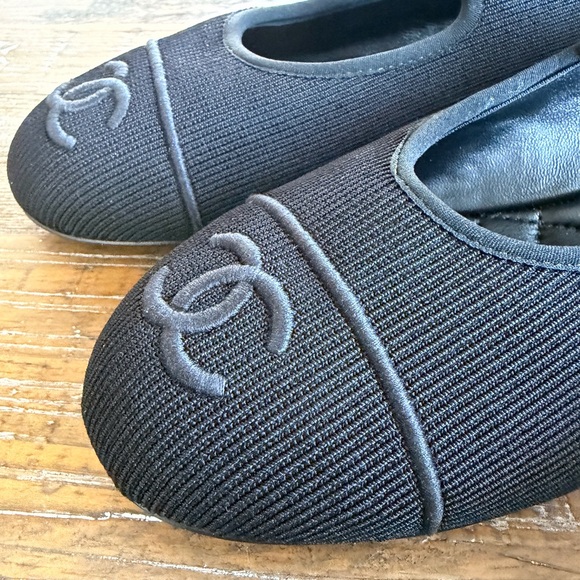 Chanel Black Mary Jane ballet Flats size 40 - Picture 4 of 8